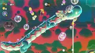 Super Mario Bros Wonder PEACH 🍑 Wavy Ride Dragon Boneyard W6-L7 (4K UHD)