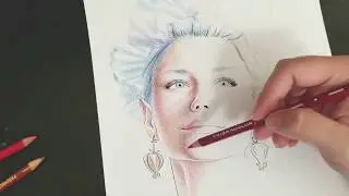 Mystical Portrait Coloring from Start to Finish - Timelapse video by @lauracolorstoo