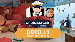 Экскурсия по всей палубе MSC World Europa &mdash; Палуба 19 (Париж) &mdash; 4K (HDR)