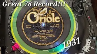ГОРЯЧАЯ джазовая пластинка 1930-х годов на 78 об/мин &mdash; One More Time ~ Snooks Memphis Stompers &mdash; ...