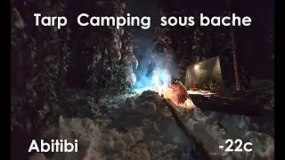 Setting up camp in deep snow - testing extended burn fire lay