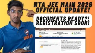 NTA JEE Main 2026 Official Update In Tamil | Documents Upload JEE Main 2026 Registration Starts Soon