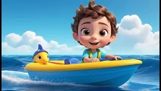 Big Boat on the Wavy Sea | Fun Boat Song for Kids | Sailing Adventure Rhyme