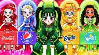 Who Would You Choose? Huntrix or Saja Boys in the BEST Soda Prom Dress 💃 Tiny Paper Dolls