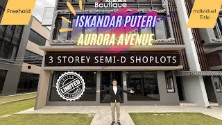 Aurora Avenue @ Iskandar Puteri, Johor - 3 Storey Semi-D Shop Lot for Sale