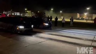 CAMCAT VS BMW 540 | $500 POT | 1/8 MILE (BMW GETS THE HIT) | MKESPEED