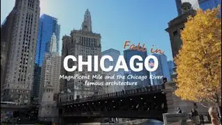 Chicago🍕The third largest city in the U.S. 🍂3.5mile course🚶 through the beautiful city in autumn.