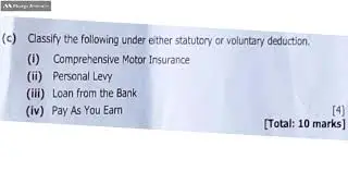 Voluntary and Statutory deduction