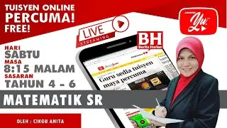 🔴 [LIVE] MATEMATIK SR,  NOMBOR BULAT 2.0 TAHUN 6 OLEH CIKGU ANITA #ALLINONE #127 #TUISYENPERCUMA