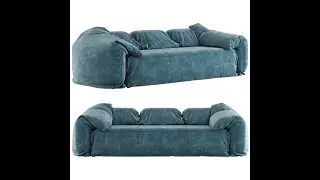 Marvelous designer BAXTER sofa modeling