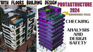 PROTA 2024 REINFORCED CONCRETE 10 FLOORS BUILDING DESIGN