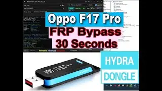 Oppo F17 Pro frp Unlock By Hydra Tool