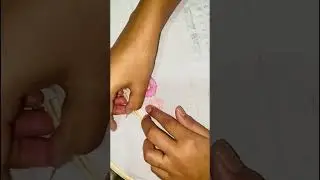 🌸 Embroidery #embroidery #art #viral #creative #handmade #shortsvideo #video #india #creator #hoops