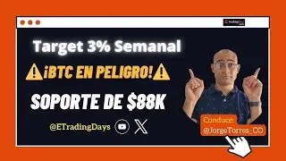 ⚠️ &iexcl;BTC EN PELIGRO! Soporte de $88K: &iquest;Comprar o Salir? 📉