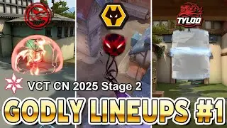 Godly Lineups used by pros in VCT CN 2025 Stage 2 Part 1【 VALORANT 】