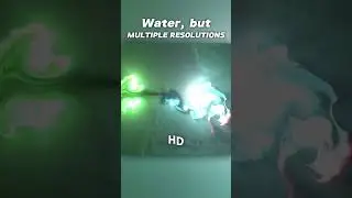Water, but HIGHER RESOLUTION #watersim #watersimulation