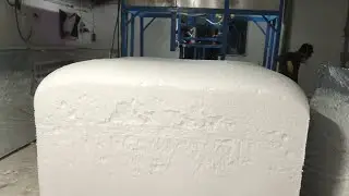 Manufacturing of Pu Foam Semi-automatic Batch Foaming Machine Gdansk Poland.