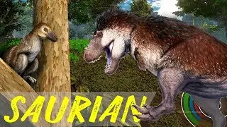 || SAURIAN || Преследование Тираннозавра - Дакотараптор д1