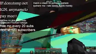 donut smp rating bases & flower gambling &lootdrop & giveaways /building a stash