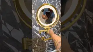 How to install a Lighted wall-mount make up mirror! ✅ #makeup #mirror