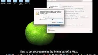 How to get your name in the menu bar of your Mac