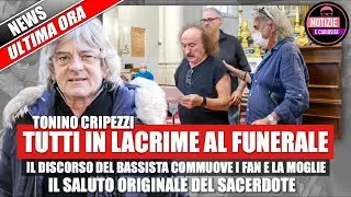 Tonino Cripezzi: tutti in lacrime al funerale il discorso del bassista commuove i fan e la moglie