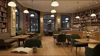 Winter Book Caf&eacute; Atmosphere ❄️☕ | Jazz for Reading, Study & Calm