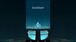 ✨Shiny Alola Sandshrew✨ Evolving To ✨Shiny Alola Sandslash✨ In Pokemon Go #shorts