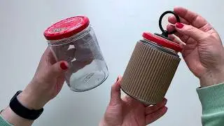 Simple DIY Glass Jar Recycling