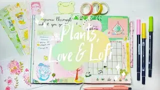 April 2020 Bullet Journal Setup || Plant, Love & Lofi Theme