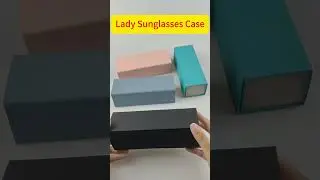 Wholesale PU Rectangular Ladies Fashion Foldable Sunglasses Case