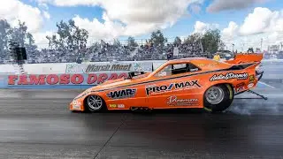 Behind the scenes of a Nostalgia Fuel Funnycar race