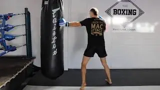Heavy Bag Muay Thai Combination (Cross, Hook, Kick, Teep) | The Fight Centre