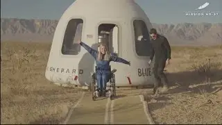 Blue Origin sends person using a wheelchair to space for the first time