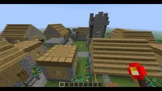 Minecraft - Terrorizing an NPC Village