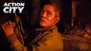 Wardaddy Gets Shot by a Sniper | Fury (Brad Pitt, Logan Lerman)