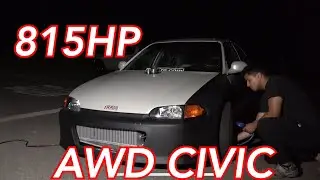 Driver B AWD K Turbo Eg vs B Turbo EF ($1000 POT & COPS)