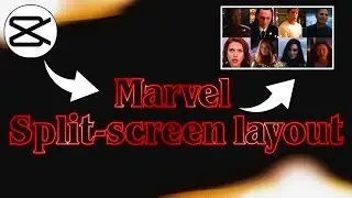 Marvel Split-screen layout, eight-screen | Capcut tutorial