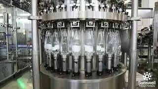 6000BPH 500ml Glass Bottled Carbonated Water Filling Line