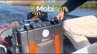 Showcase Solar Generator powering a 48V electric boat motor | Mobisun