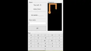 hangman game development with tkinter python part 1