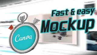 How to Mockup with Canva | Flyer Mockup #Shorts