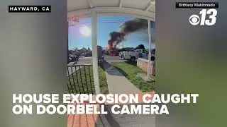 House explosion caught on doorbell camera