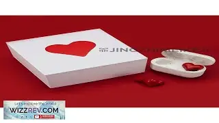 Multi Color Women Wireless Earbuds Heart Design LED Light Up Silicone Earbuds HiFi Audio