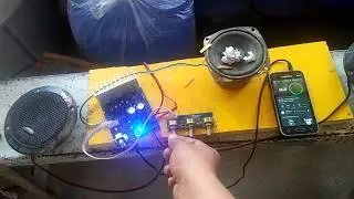 TDA 2030 mini amp board testing