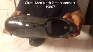 Girotti black leather sneakers men #Girotti, #Blackleathersneaker, #blacksneakers, #girottisneakers