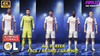 4K FIFA 22 | 🔥 OLYMPIQUE LYONNAIS PLAYER RATINGS! 🔥| Gameplay #99