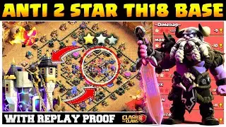 TH18 IMPOSSIBLE TO 2-STAR! Best Anti-1 Star Base for CWL | NEW TH18 ANTI 3 & ANTI 2 STAR BASE LINK .