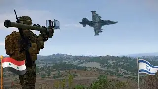 Syrian Fighter Jet Strikes at Israeli Military Convoy | Animation