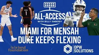 Transfer QB Darian Mensah commits to Miami | Where Duke goes next at QB | Duke Basketball Dominant 📱